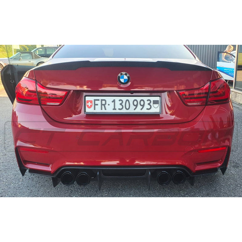 Load image into Gallery viewer, BMW M3/M4 (F80 F82 F83) CARBON FIBRE DIFFUSER - PS STYLE
