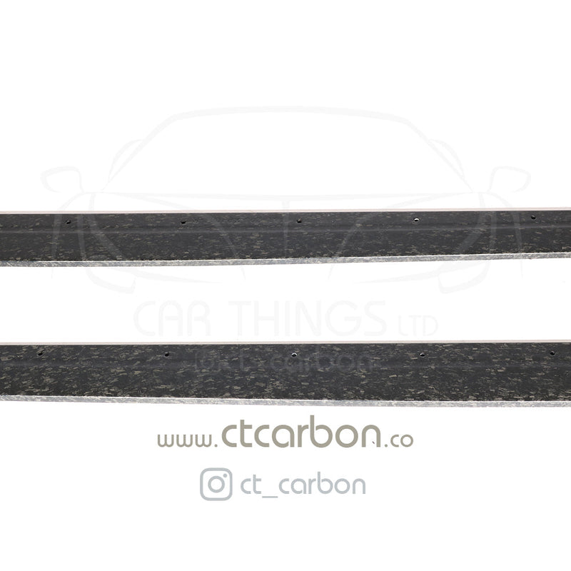 Load image into Gallery viewer, BMW M3/M4 (F80 F82 F83) FORGED CARBON FIBRE SIDE SKIRTS - MP STYLE - CT Carbon
