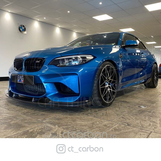 BMW M2 / M2C F87 CARBON FIBRE SIDE SKIRTS - MP STYLE - CT Carbon