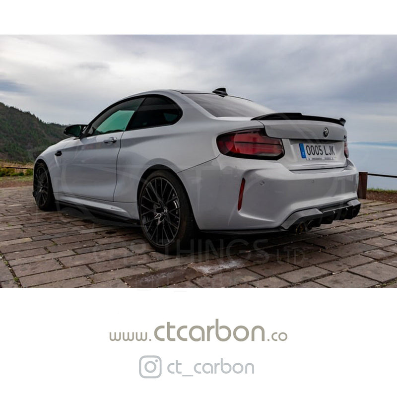 Load image into Gallery viewer, BMW M2 / M2C F87 &amp; F22 2 SERIES CARBON FIBRE SPOILER - CS STYLE - CT Carbon
