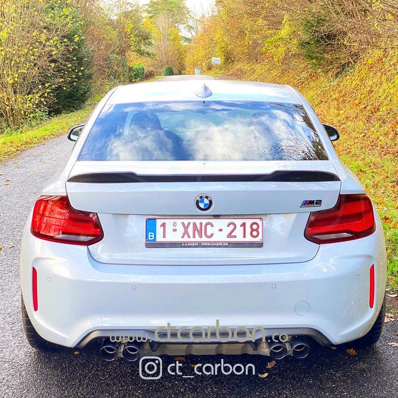 Load image into Gallery viewer, BMW M2 / M2C F87 &amp; F22 2 SERIES CARBON FIBRE SPOILER - CS STYLE - CT Carbon
