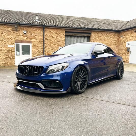 MERCEDES W205 C63 & C63S COUPE 2DR & SALOON 4DR CARBON SIDE SKIRTS - D STYLE - CT Carbon