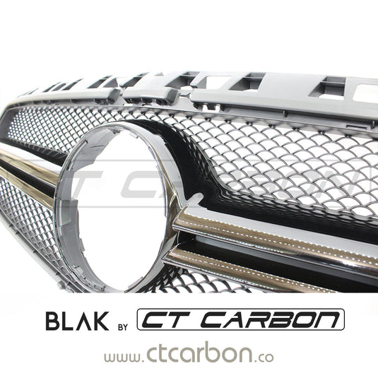 MERCEDES W176 A-CLASS & CLA-CLASS 2010-2016 BLACK GRILL - BLAK BY CT CARBON - CT Carbon