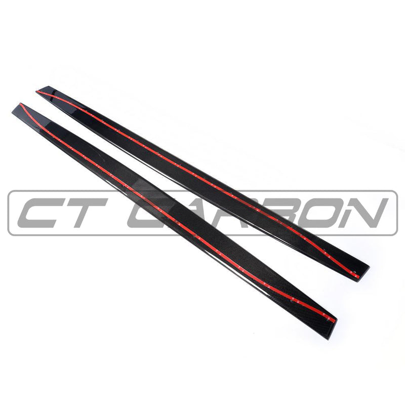 Load image into Gallery viewer, BMW M3/M4 (F80 F82 F83) CARBON FIBRE SIDE SKIRTS - MP STYLE
