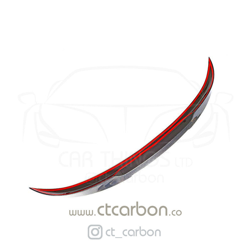 Load image into Gallery viewer, BMW M4 F83 &amp; F33 4 SERIES CARBON FIBRE SPOILER - V STYLE - CT Carbon
