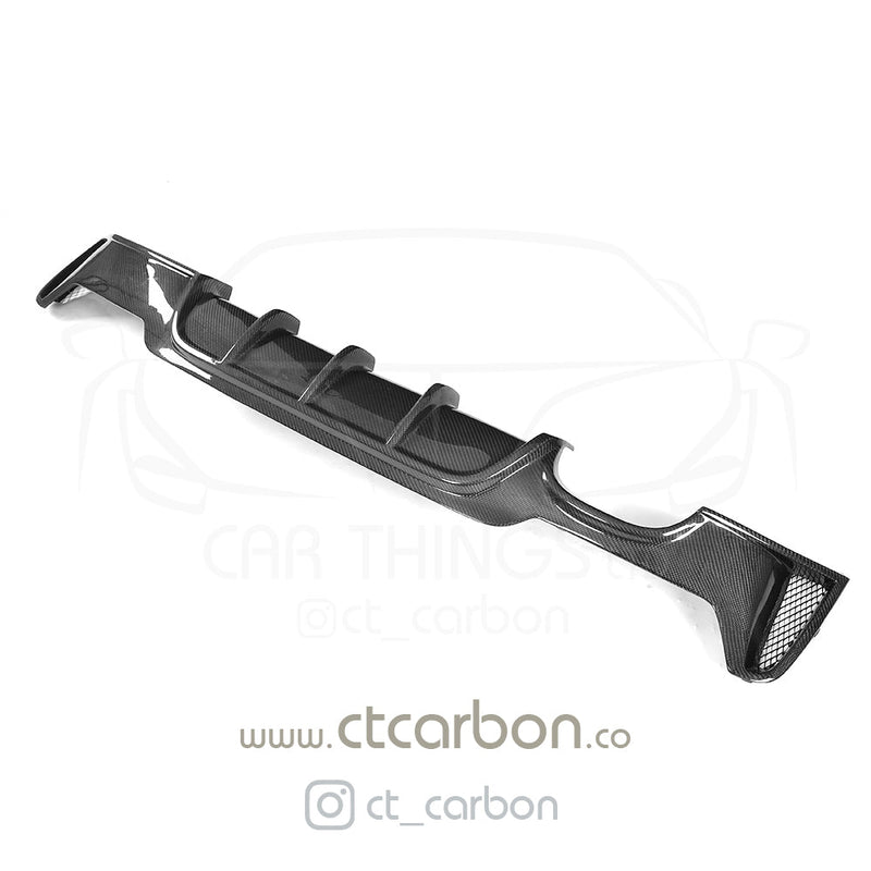 Load image into Gallery viewer, BMW F32 &amp; F33 4 SERIES CARBON FIBRE DIFFUSER - MP STYLE - TWIN EXHAUST - CT Carbon
