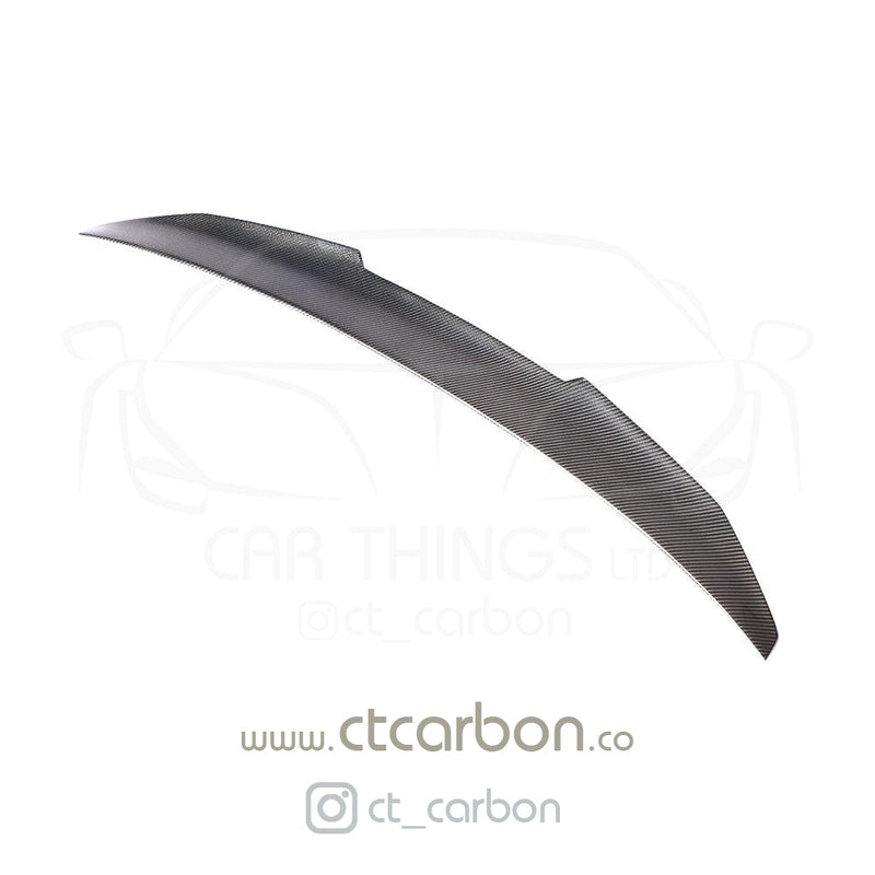 Load image into Gallery viewer, BMW M5 F90 &amp; G30 5 SERIES CARBON FIBRE SPOILER - DUCKTAIL PS STYLE - CT Carbon
