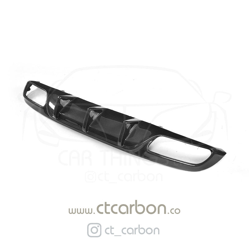 Load image into Gallery viewer, MERCEDES W205 C63 &amp; C63 COUPE 2DR CARBION DIFFUSER - OEM+ CT STYLE - CT Carbon
