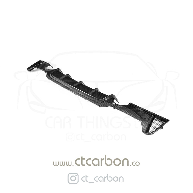 Load image into Gallery viewer, BMW F32 &amp; F33 4 SERIES CARBON FIBRE DIFFUSER - MP STYLE - DUAL EXHAUST - CT Carbon
