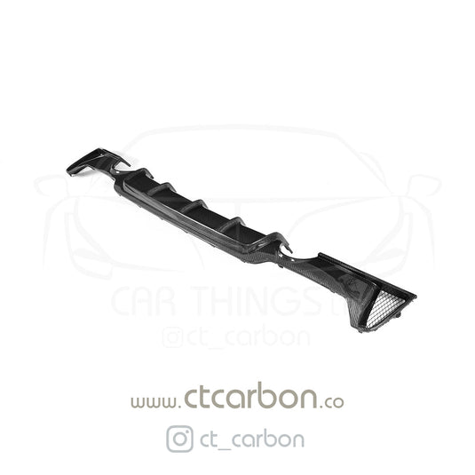 BMW F32 & F33 4 SERIES CARBON FIBRE DIFFUSER - MP STYLE - DUAL EXHAUST - CT Carbon