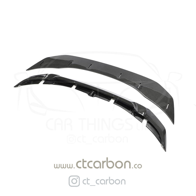 Load image into Gallery viewer, BMW M3/M4 (F80 F82 F83) CARBON FIBRE SPLITTER (2 PIECE) - GTS STYLE - CT Carbon
