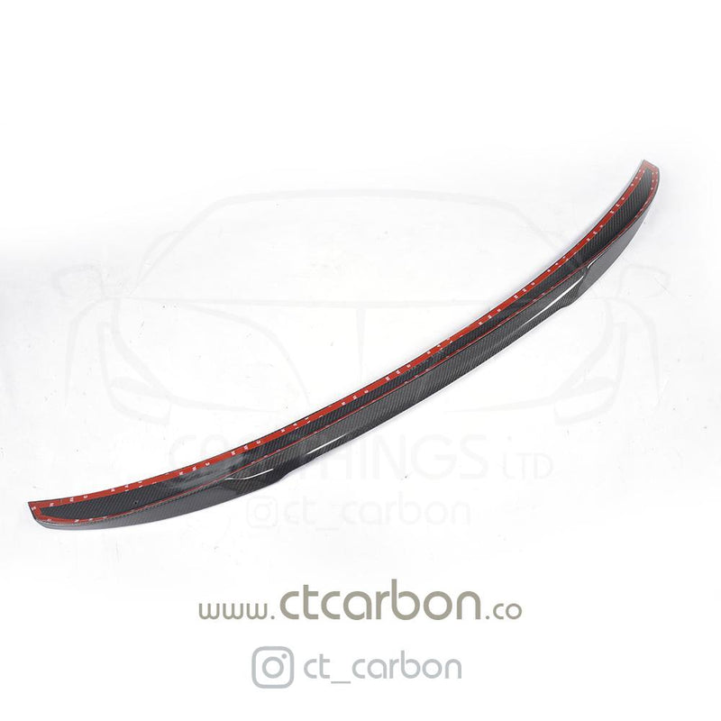 Load image into Gallery viewer, BMW M5 F90 &amp; G30 5 SERIES CARBON FIBRE SPOILER - M4 STYLE - CT Carbon
