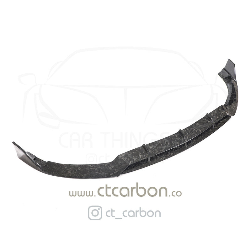 Load image into Gallery viewer, MERCEDES C63 W205 COUPE FORGED CARBON FIBRE SPLITTER - B-STYLE - CT Carbon
