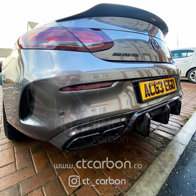 Load image into Gallery viewer, MERCEDES C63/C63S W205 COUPE CARBON SPOILER - DUCKTAIL PS STYLE - CT Carbon
