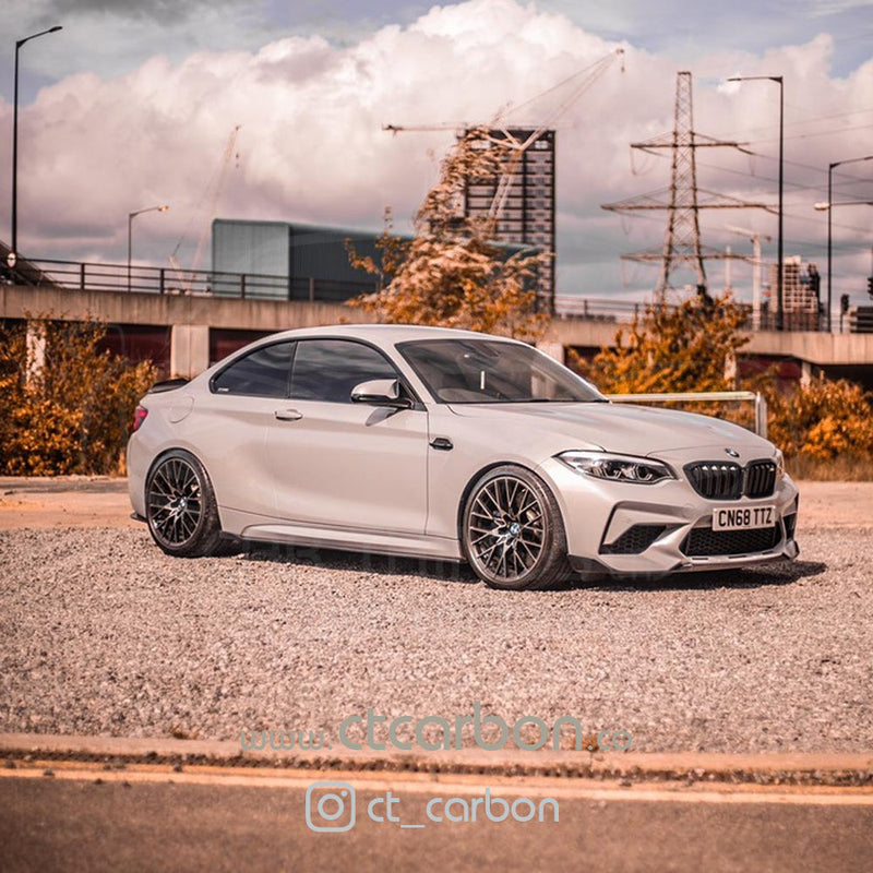 Load image into Gallery viewer, BMW M2 / M2C F87 CARBON FIBRE SIDE SKIRTS - 3D STYLE - CT Carbon
