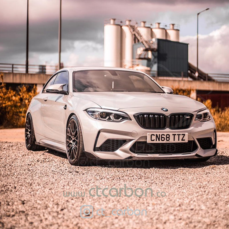 Load image into Gallery viewer, BMW M2 / M2C F87 CARBON FIBRE SIDE SKIRTS - 3D STYLE - CT Carbon
