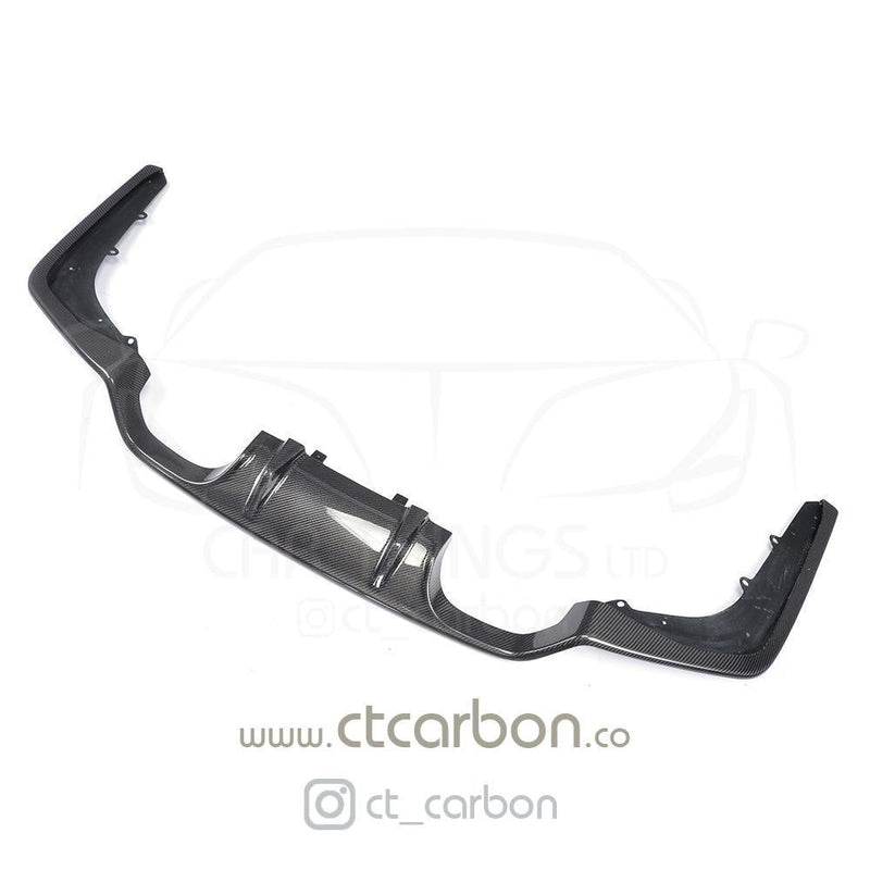 Load image into Gallery viewer, BMW M3/M4 (F80 F82 F83) CARBON FIBRE DIFFUSER - 3D STYLE - CT Carbon
