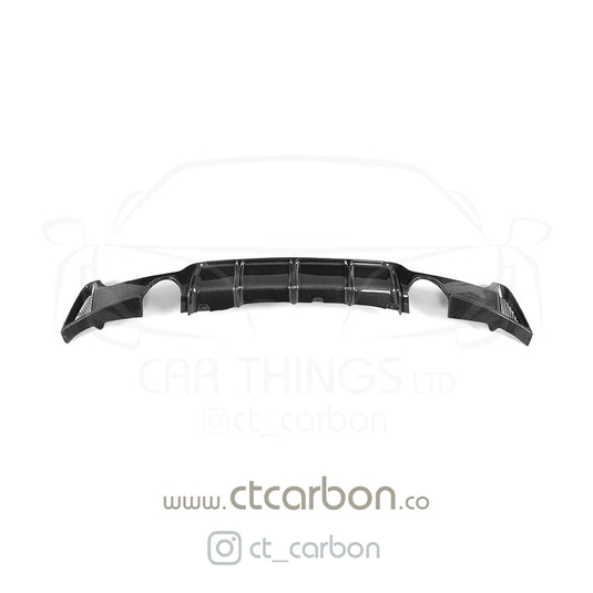 BMW F32 & F33 4 SERIES CARBON FIBRE DIFFUSER - MP STYLE - DUAL EXHAUST - CT Carbon