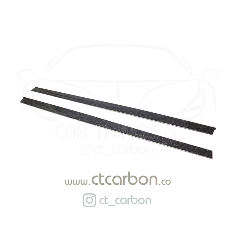 Load image into Gallery viewer, BMW M3/M4 (F80 F82 F83) FORGED CARBON FIBRE SIDE SKIRTS - MP STYLE - CT Carbon
