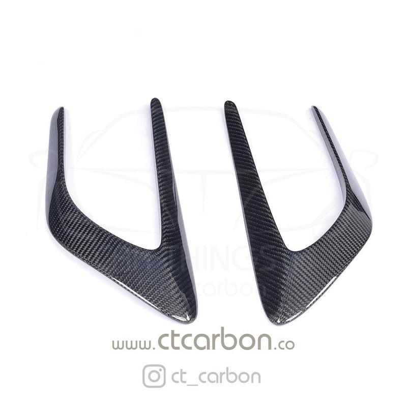 Load image into Gallery viewer, MERCEDES C63/C63S W205 COUPE &amp; SALOON CARBON FIBRE WING TRIMS - CT Carbon
