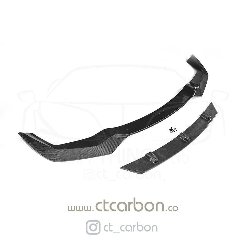 Load image into Gallery viewer, BMW M2 F87 N55(OG) CARBON FIBRE SPLITTER - V-STYLE - CT Carbon
