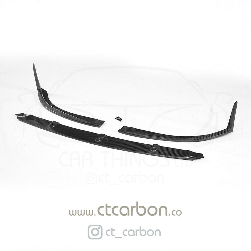 Load image into Gallery viewer, MERCEDES C63 W205 COUPE CARBON SPLITTER - ED1 STYLE - CT Carbon
