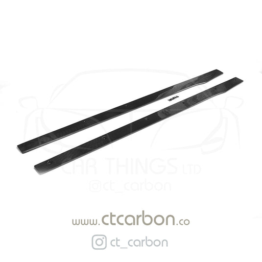 MERCEDES W205 C63 & C63S COUPE 2DR & SALOON 4DR CARBON SIDE SKIRTS - D STYLE - CT Carbon