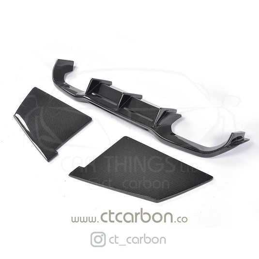 BMW M2/M2C F87 CARBON FIBRE DIFFUSER - MT STYLE - CT Carbon