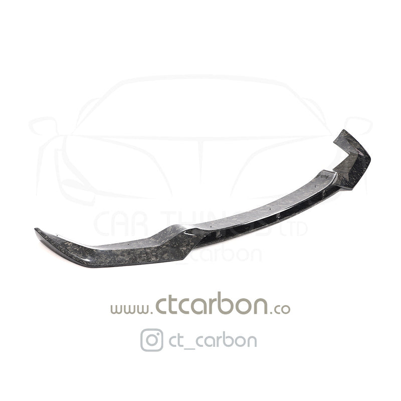 Load image into Gallery viewer, BMW M2 F87 N55(OG) FORGED CARBON FIBRE SPLITTER - V-STYLE - CT Carbon
