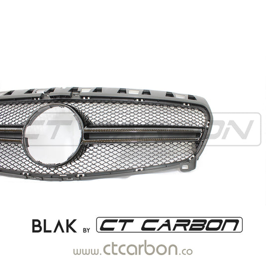 MERCEDES W176 A-CLASS & CLA-CLASS 2010-2016 BLACK GRILL - BLAK BY CT CARBON - CT Carbon