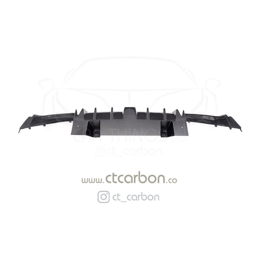 MERCEDES W205 C63 & C63S SALOON 4DR CARBON FIBRE DIFFUSER & EXHAUST TIPS - B STYLE - CT Carbon