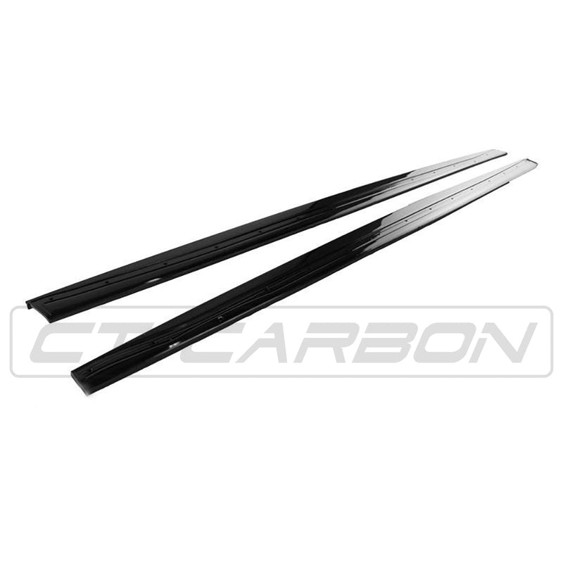 Load image into Gallery viewer, BMW 4 SERIES F32/F33/F36 GLOSS BLACK SIDE SKIRTS - MP STYLE - BLAK BY CT CARBON
