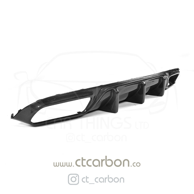 Load image into Gallery viewer, MERCEDES W205 C63 &amp; C63 COUPE 2DR CARBION DIFFUSER - OEM+ CT STYLE - CT Carbon
