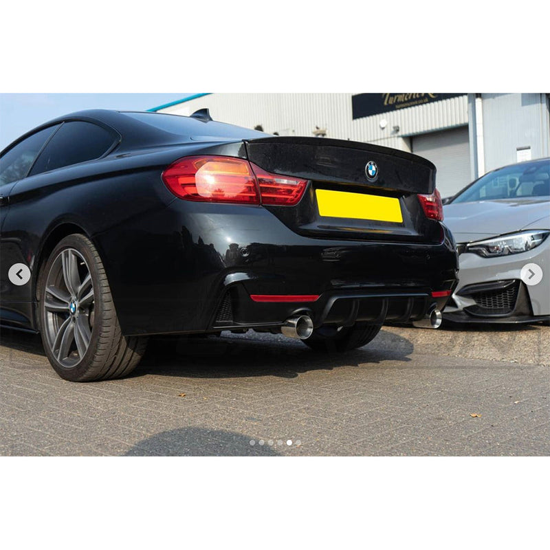 Load image into Gallery viewer, BMW 4 SERIES F33 GLOSS BLACK FULL KIT (TWIN EXHAUST) - MP STYLE - BLAK BY CT CARBON
