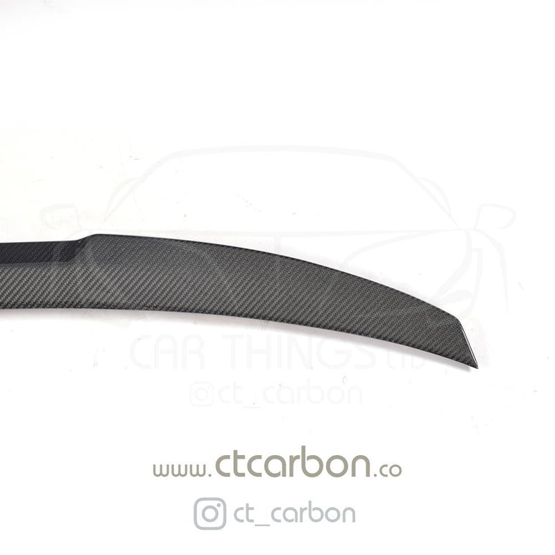 Load image into Gallery viewer, BMW M5 F90 &amp; G30 5 SERIES CARBON FIBRE SPOILER - M4 STYLE - CT Carbon
