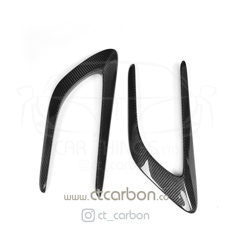 Load image into Gallery viewer, MERCEDES C63/C63S W205 COUPE &amp; SALOON CARBON FIBRE WING TRIMS - CT Carbon
