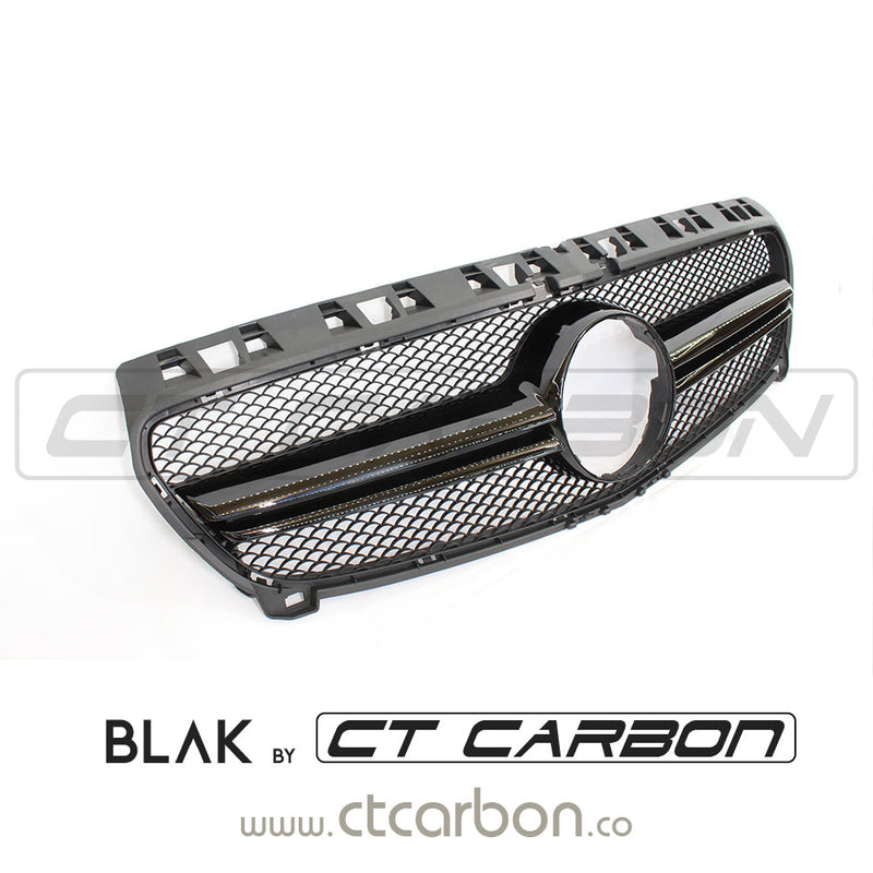 Load image into Gallery viewer, MERCEDES W176 A-CLASS &amp; CLA-CLASS 2010-2016 BLACK GRILL - BLAK BY CT CARBON - CT Carbon
