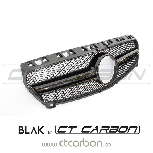 MERCEDES W176 A-CLASS & CLA-CLASS 2010-2016 BLACK GRILL - BLAK BY CT CARBON - CT Carbon