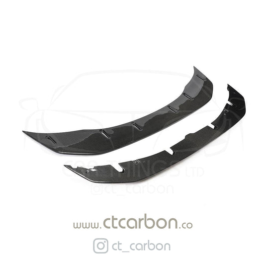 BMW M3/M4 (F80 F82 F83) CARBON FIBRE SPLITTER (2 PIECE) - GTS STYLE - CT Carbon