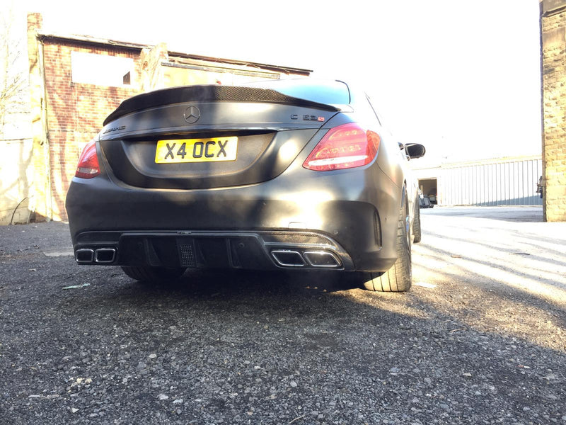 Load image into Gallery viewer, MERCEDES W205 C63 &amp; C63S SALOON 4DR CARBON DIFFUSER - CT DESIGN - CT Carbon
