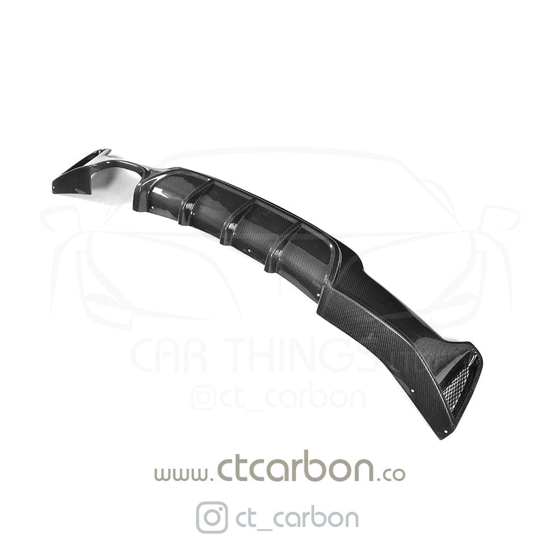 Load image into Gallery viewer, BMW F32 &amp; F33 4 SERIES CARBON FIBRE DIFFUSER - MP STYLE - TWIN EXHAUST - CT Carbon
