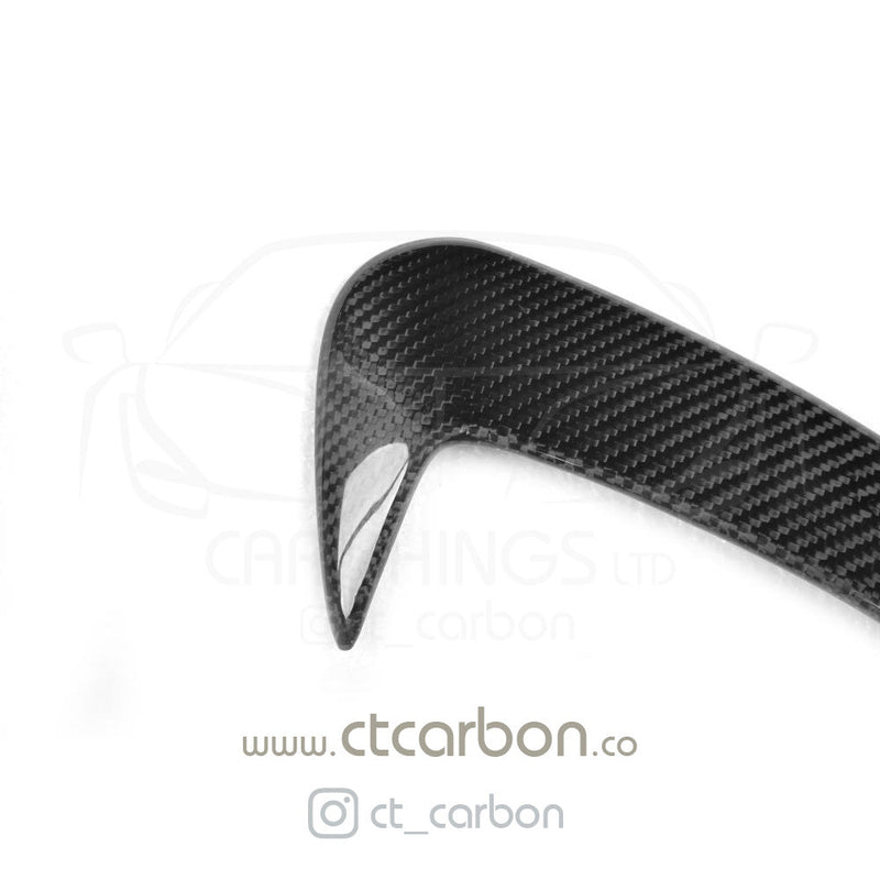 Load image into Gallery viewer, MERCEDES W205 C63 &amp; C43 SALOON REAR BUMPER CARBON FIBRE CANARDS - CT Carbon
