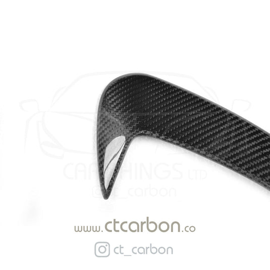 MERCEDES W205 C63 & C43 SALOON REAR BUMPER CARBON FIBRE CANARDS - CT Carbon