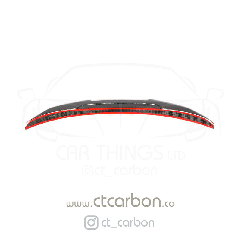 Load image into Gallery viewer, BMW M5 F90 &amp; G30 5 SERIES CARBON FIBRE SPOILER - DUCKTAIL PS STYLE - CT Carbon
