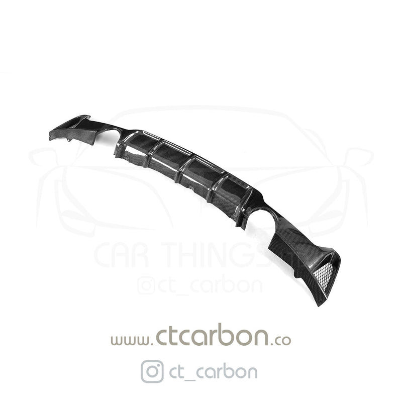 Load image into Gallery viewer, BMW F32 &amp; F33 4 SERIES CARBON FIBRE DIFFUSER - MP STYLE - DUAL EXHAUST - CT Carbon
