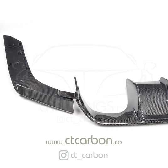 BMW M3/M4 (F80 F82 F83) CARBON FIBRE DIFFUSER - V-STYLE - CT Carbon