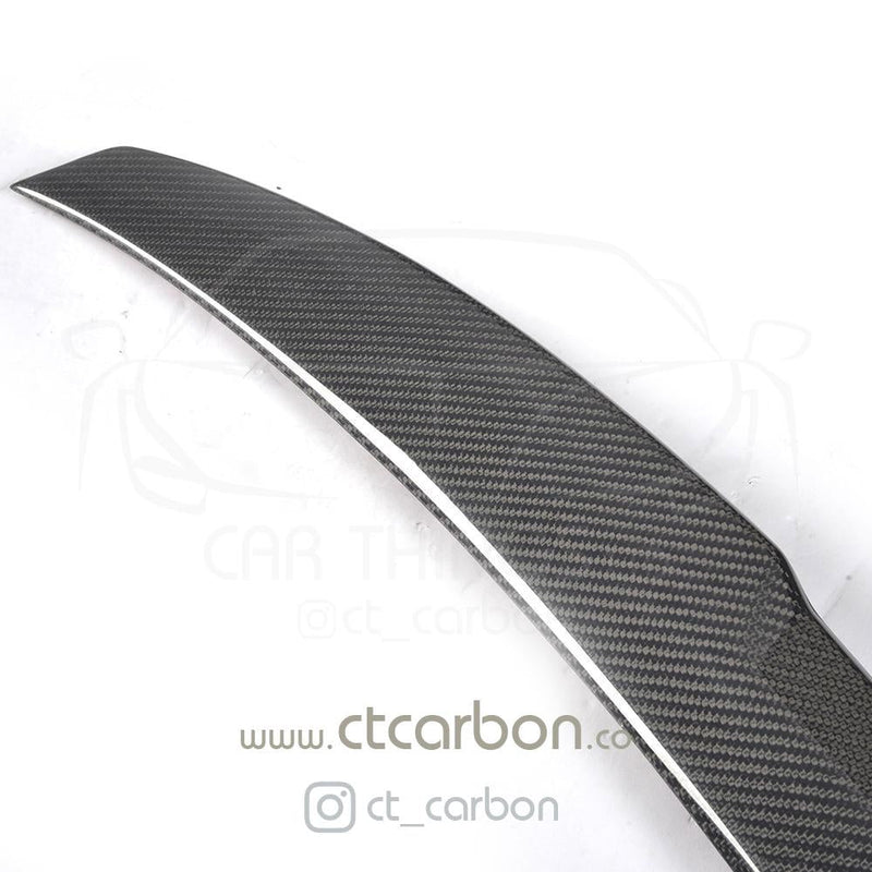 Load image into Gallery viewer, BMW M5 F90 &amp; G30 5 SERIES CARBON FIBRE SPOILER - M4 STYLE - CT Carbon
