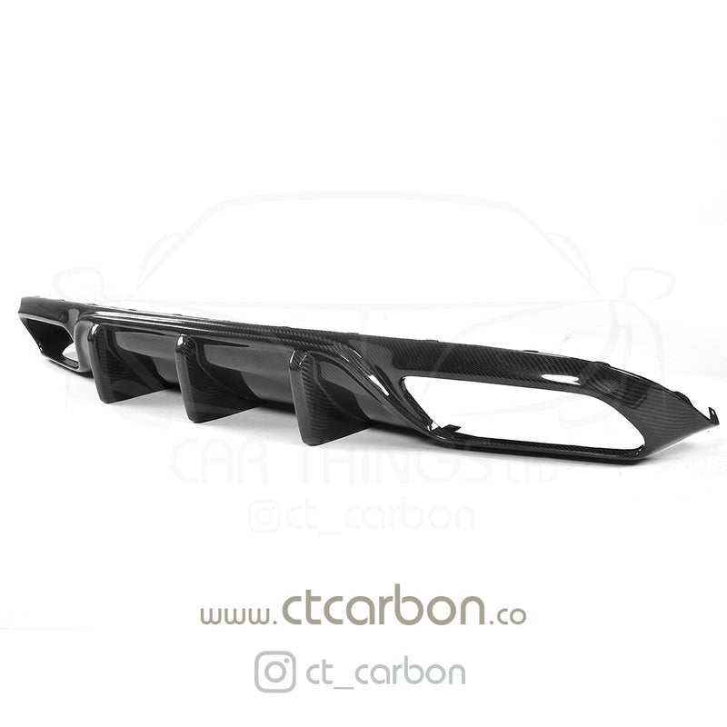 Load image into Gallery viewer, MERCEDES W205 C63 &amp; C63 COUPE 2DR CARBION DIFFUSER - OEM+ CT STYLE - CT Carbon
