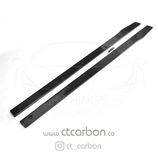 MERCEDES W205 C63 & C63S COUPE 2DR & SALOON 4DR CARBON SIDE SKIRTS - D STYLE - CT Carbon