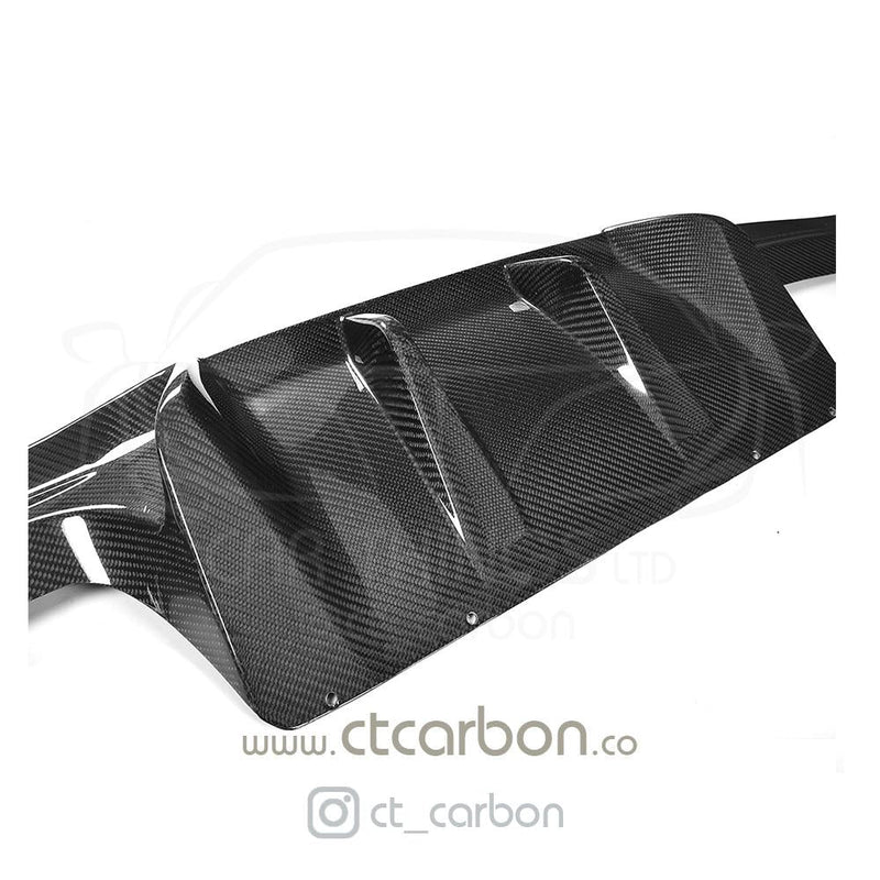 Load image into Gallery viewer, BMW M2 / M2C F87 CARBON FIBRE DIFFUSER - AK STYLE - CT Carbon
